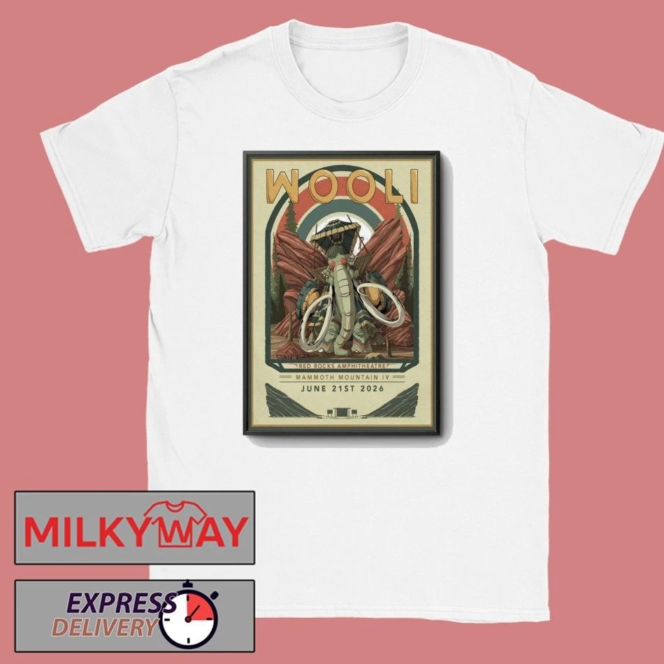 Wooli At Red Rocks Amphitheatre On Jun 21 2026 Poster shirt