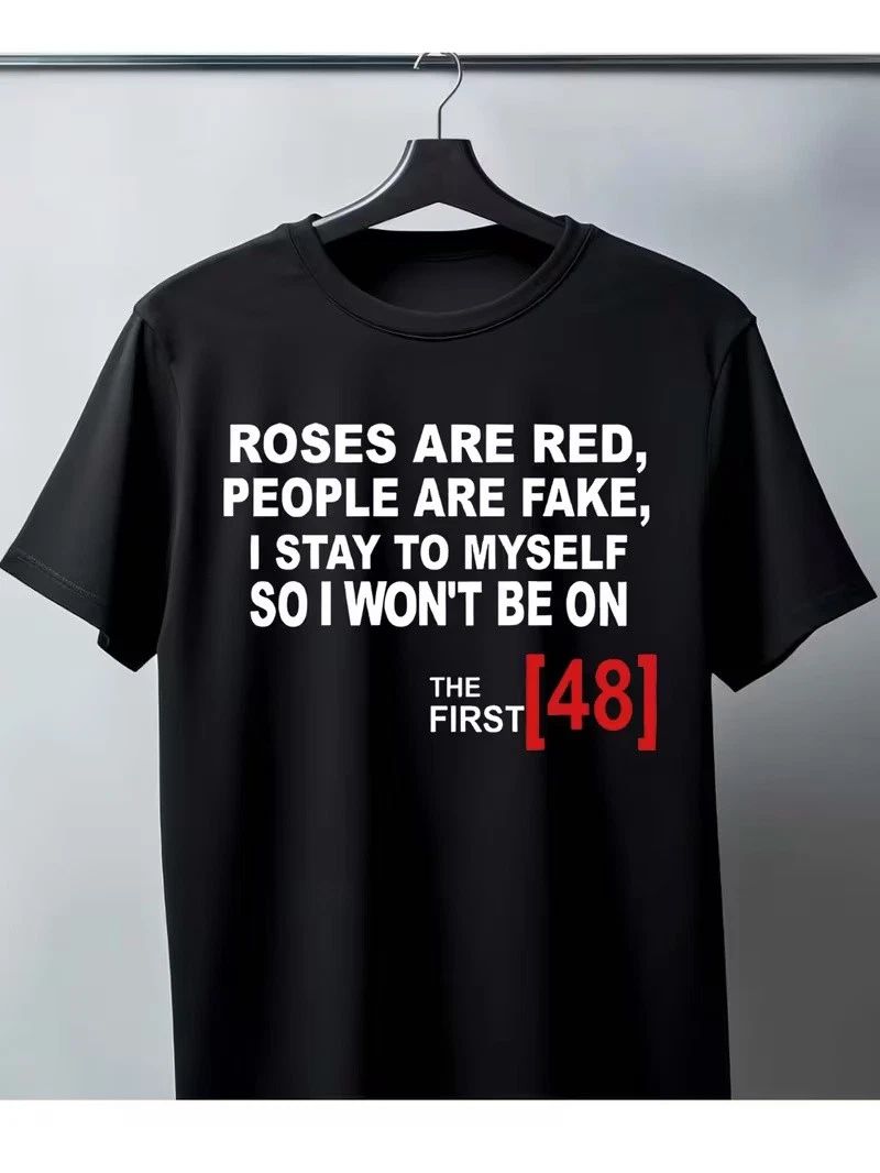 T - shirt Roses Are Red Cynical Quote Design