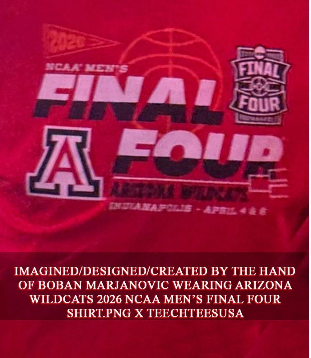 Boban Marjanovic wearing Arizona Wildcats 2026 NCAA Men’s Basketball Final Four shirt