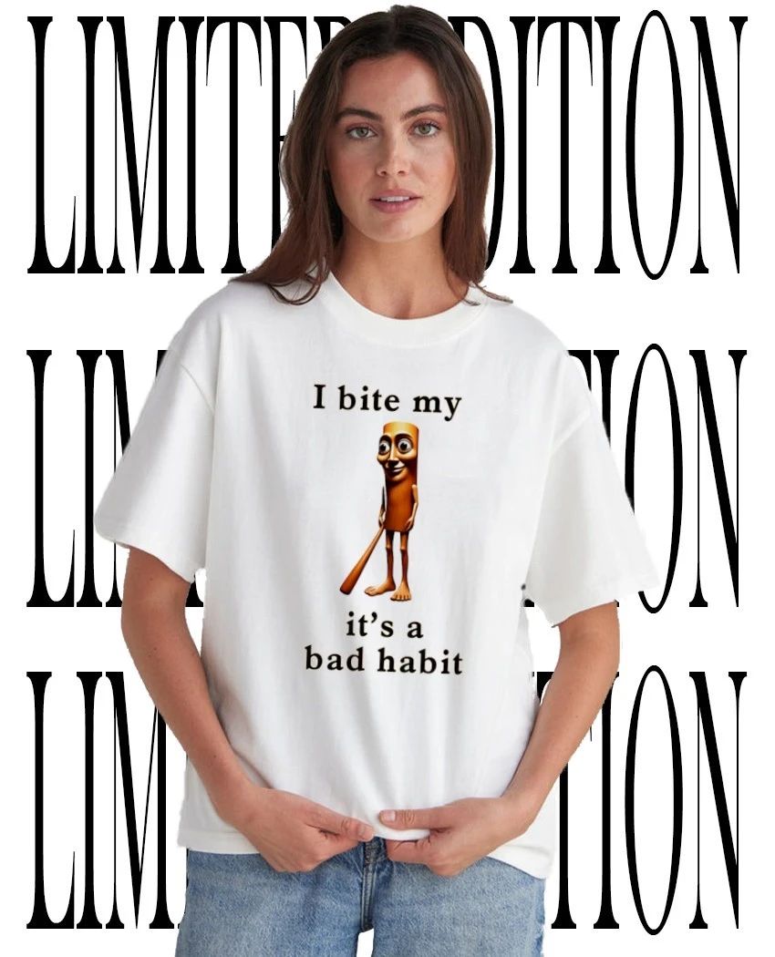 Tung Tung Sahur I bite my it’s a bad habit shirt
