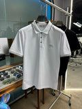 Brunello Cucinelli Men's Regular Fit Lapel Cotton Casual Short Sleeve POLO Shirt