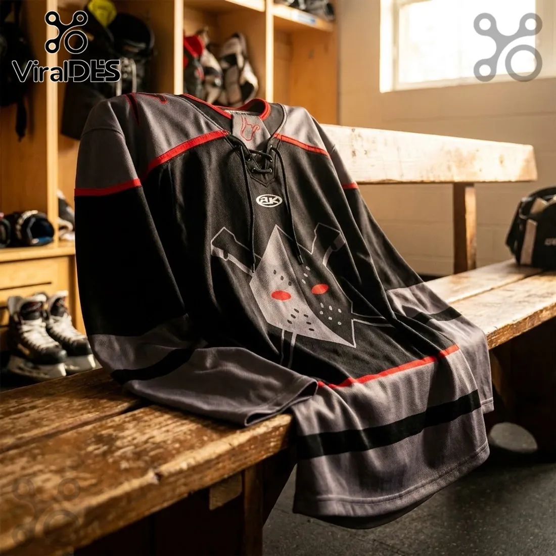 Wheeling Nailers ECHL Black Grey Alternate Hockey Jersey