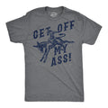 Mens Funny T Shirts Get Off My as Sarcastic Donkey Graphic Novelty Tee for Men