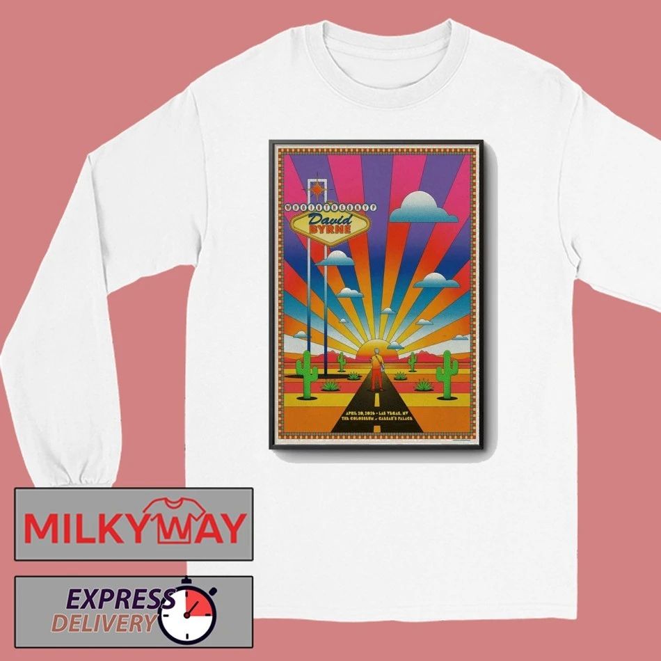 Apr 20 2026 David Byrne Poster Vegas TOUR shirt