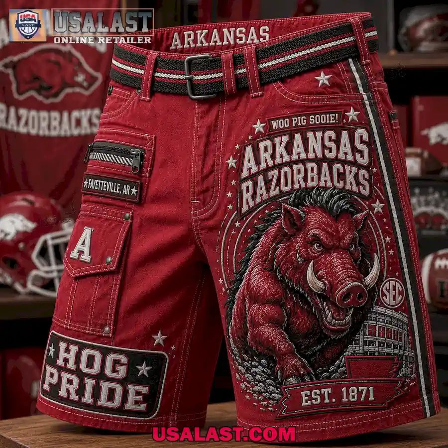 Arkansas Razorbacks Hog Pride Men Cargo Short