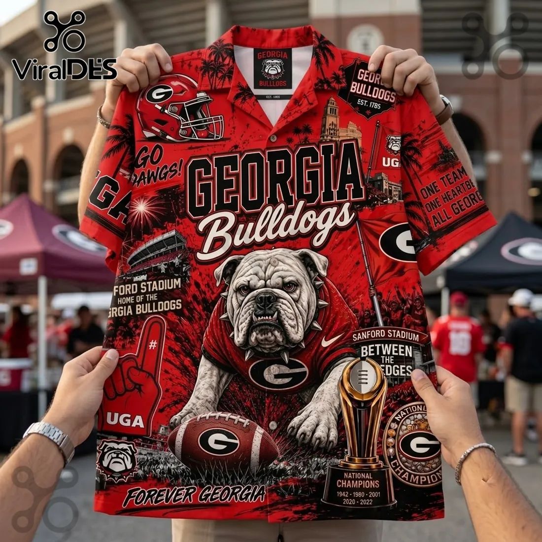 Georgia Bulldogs National Champions Hawaiian Shirt