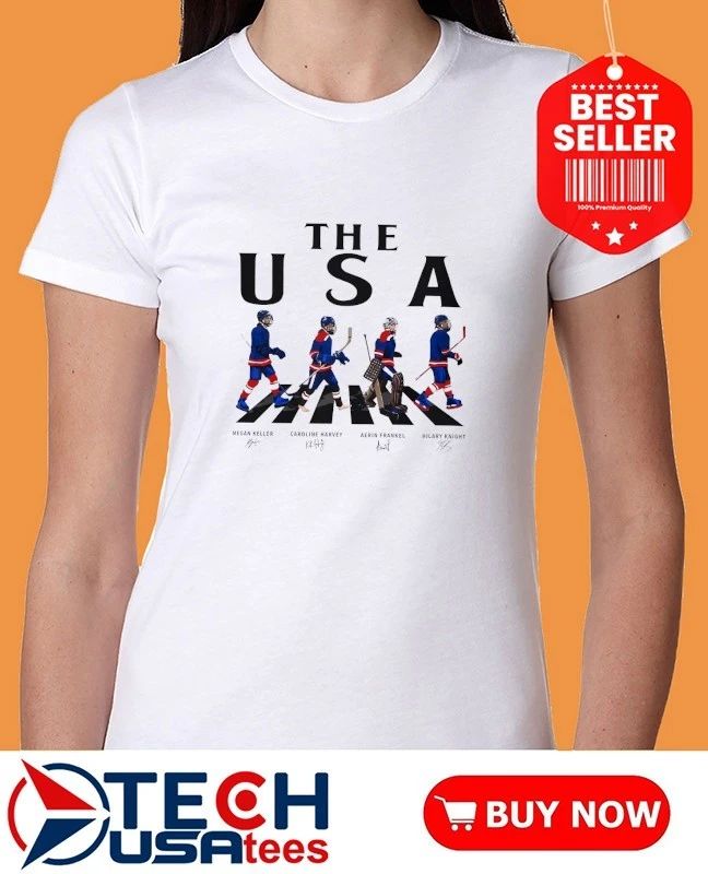The USA Team Women’s Ice Hockey Abbey Road signatures shirt