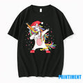 Dabbing Rainbow Unicorn Christmas Party Tshirts Sweater