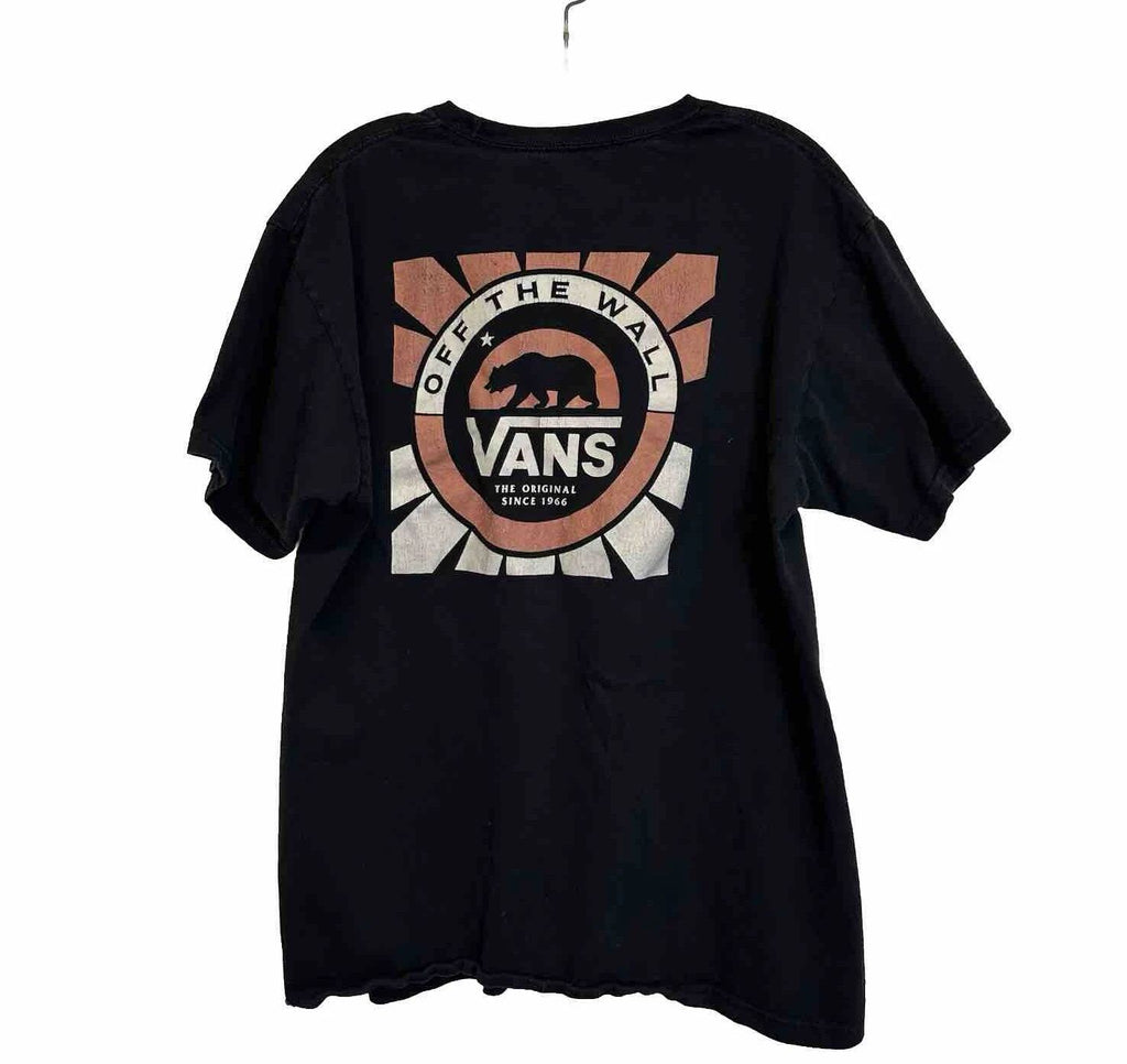 VANS Off the Wall 66 Logo Graphics Skater Surfer T-shirt Men's Sz L The Original