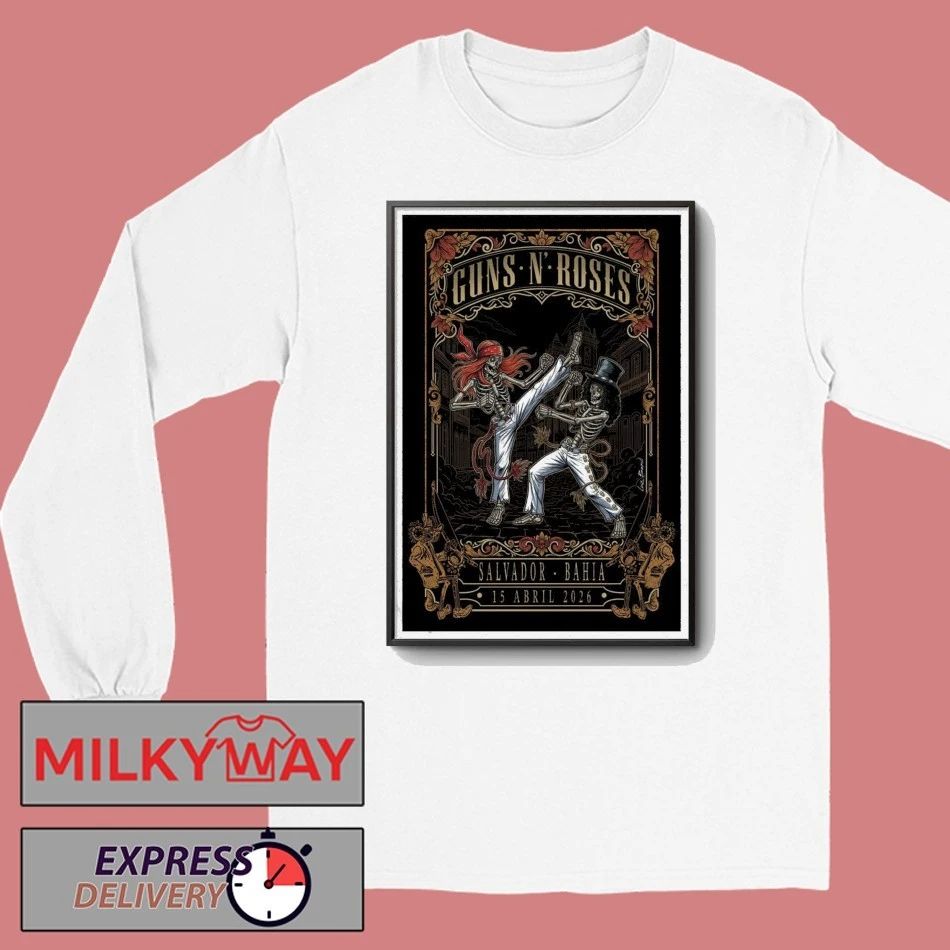 Gun N Roses Poster Apr 15 2026 Salvador, Bahia shirt