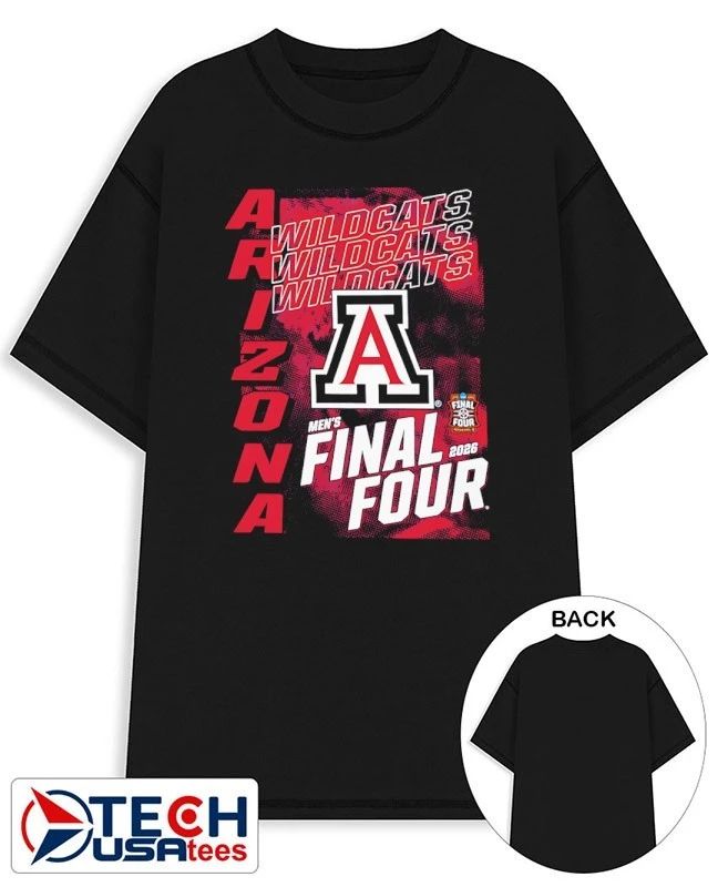 Arizona Wildcats 2026 NCAA Men’s Basketball Tournament March Madness Final Four shirt by shopncaasports