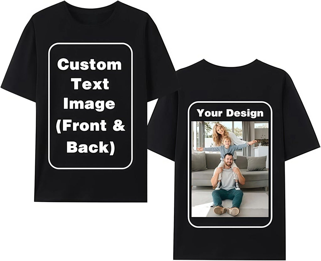 100% Cotton Unisex Custom T-Shirt Personalized Printing Casual Tee for Men Women