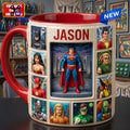 Justice League Character Diorama Ceramic Mug