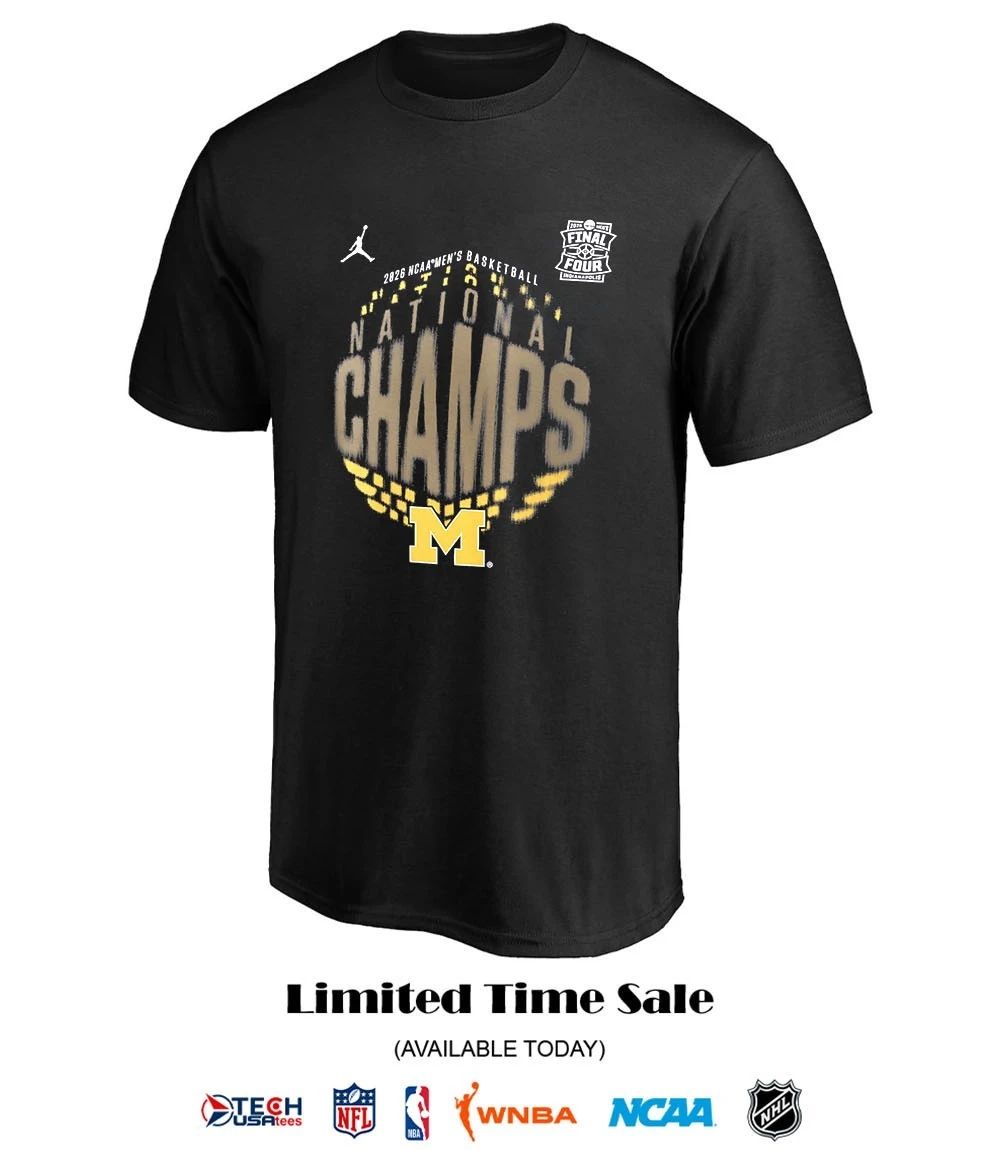 2026 NCAA Men’s Basketball National Champions Michigan Wolverines logo shirt