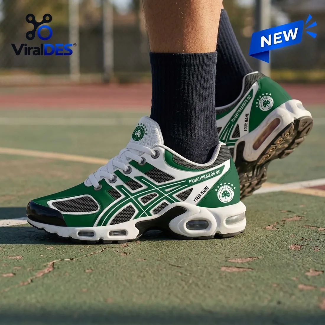 Panathinaikos BC Green Personalized Air Max Plus Sneakers
