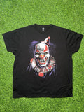 Modern Halloween Clown Big Head Black T-shirt Tagged Men’s XL