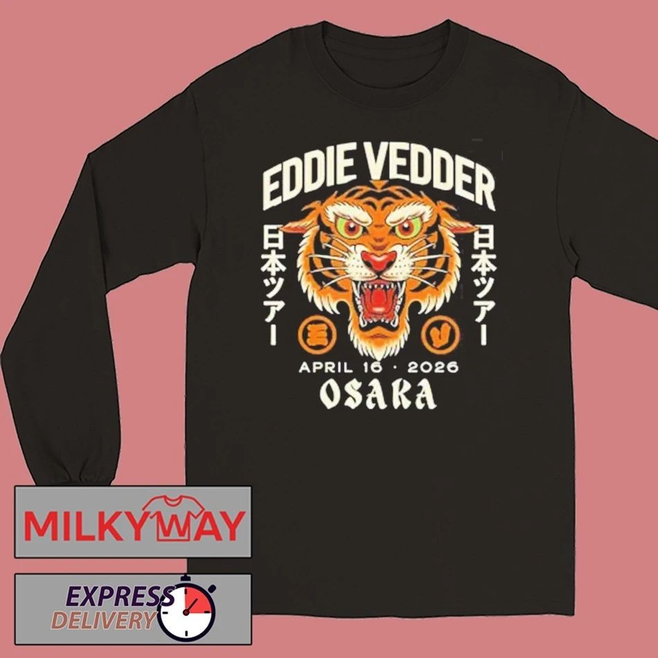 Eddie Vedder Osaka Japan 2026 Tiger Event Tee At Festival Hall On April 16 2026 T-Shirt