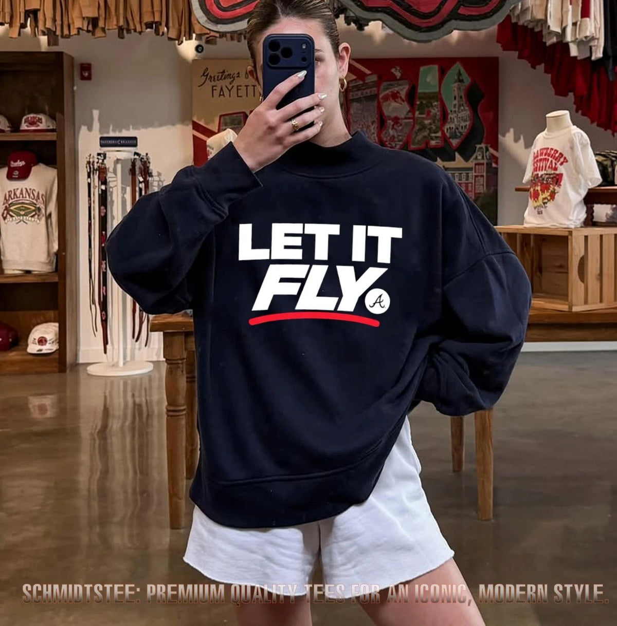 Atlanta Braves Let It Fly logo shirt