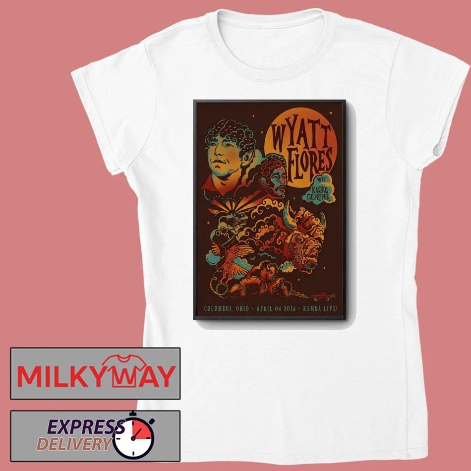 Wyatt Flores Columbus OH On Apr 4 2026 Event Poster T-Shirt