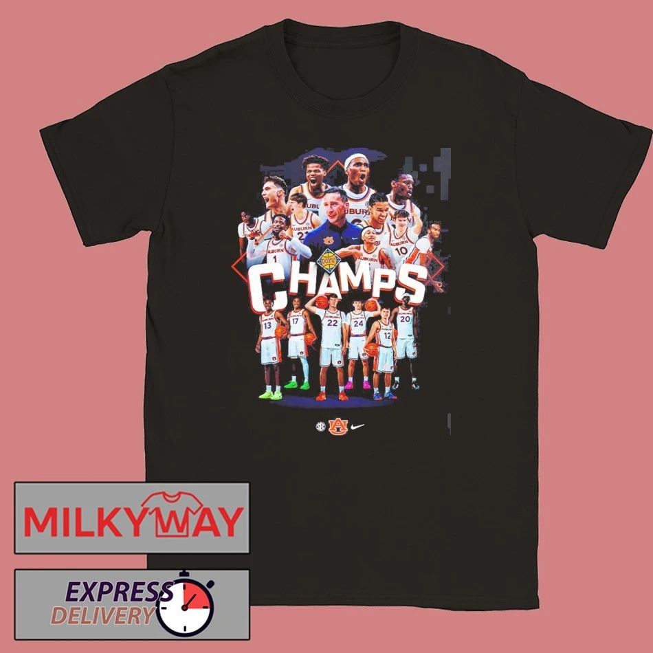 Auburn Tigers Men’s Basketball 2026 NIT Champions Team Members T-Shirt