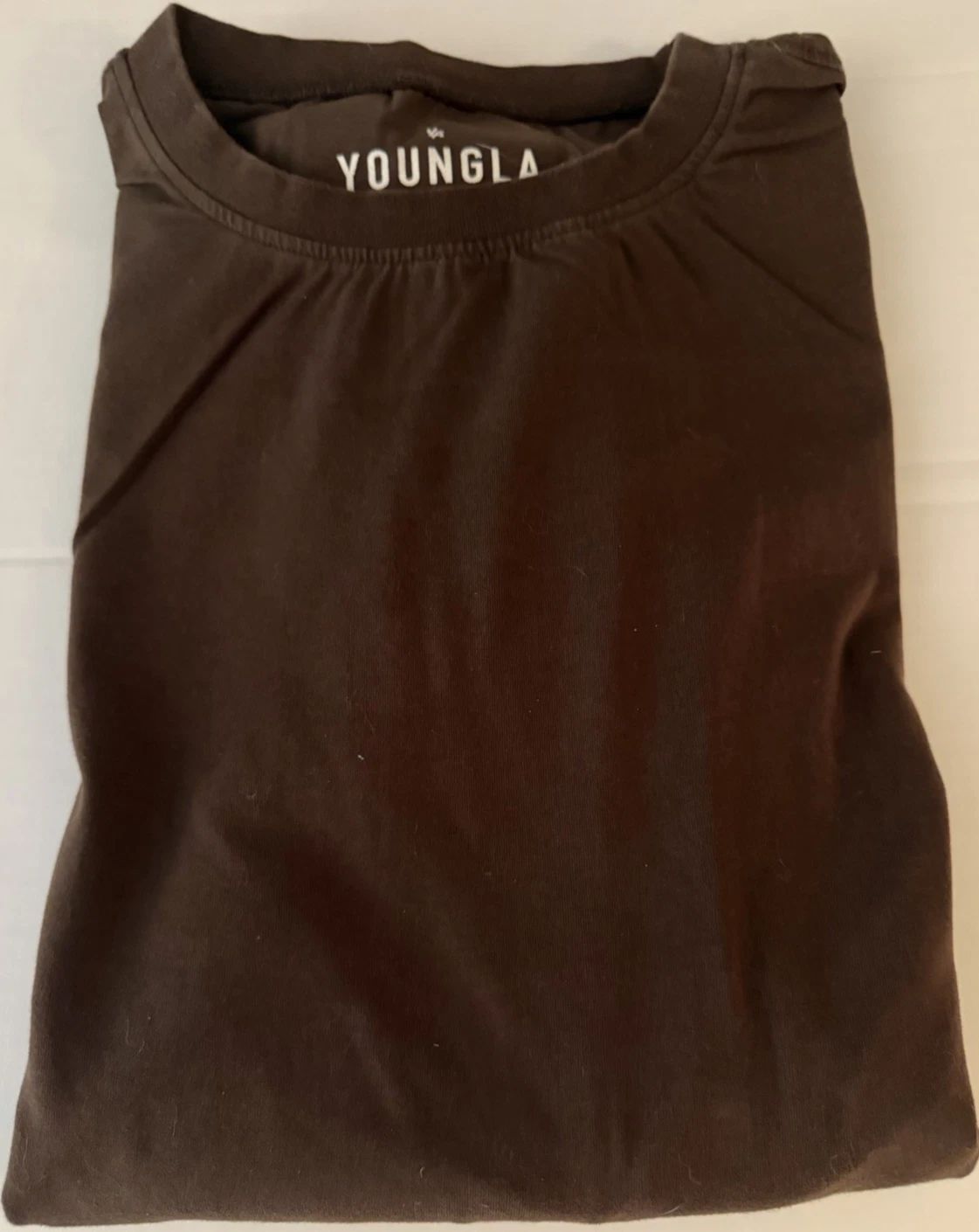 Men’s XL Young GLA Brown Long Sleeve Tshirt - Gently Used