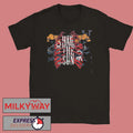 Hail The Sun 2026 Cut Tour Fade Back Merch Floral Skeleton Rib Cage T-Shirt