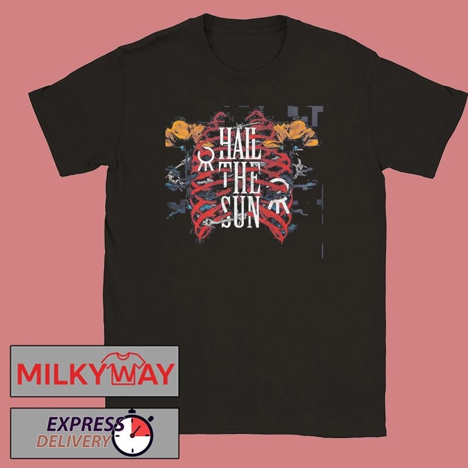Hail The Sun 2026 Cut Tour Fade Back Merch Floral Skeleton Rib Cage T-Shirt