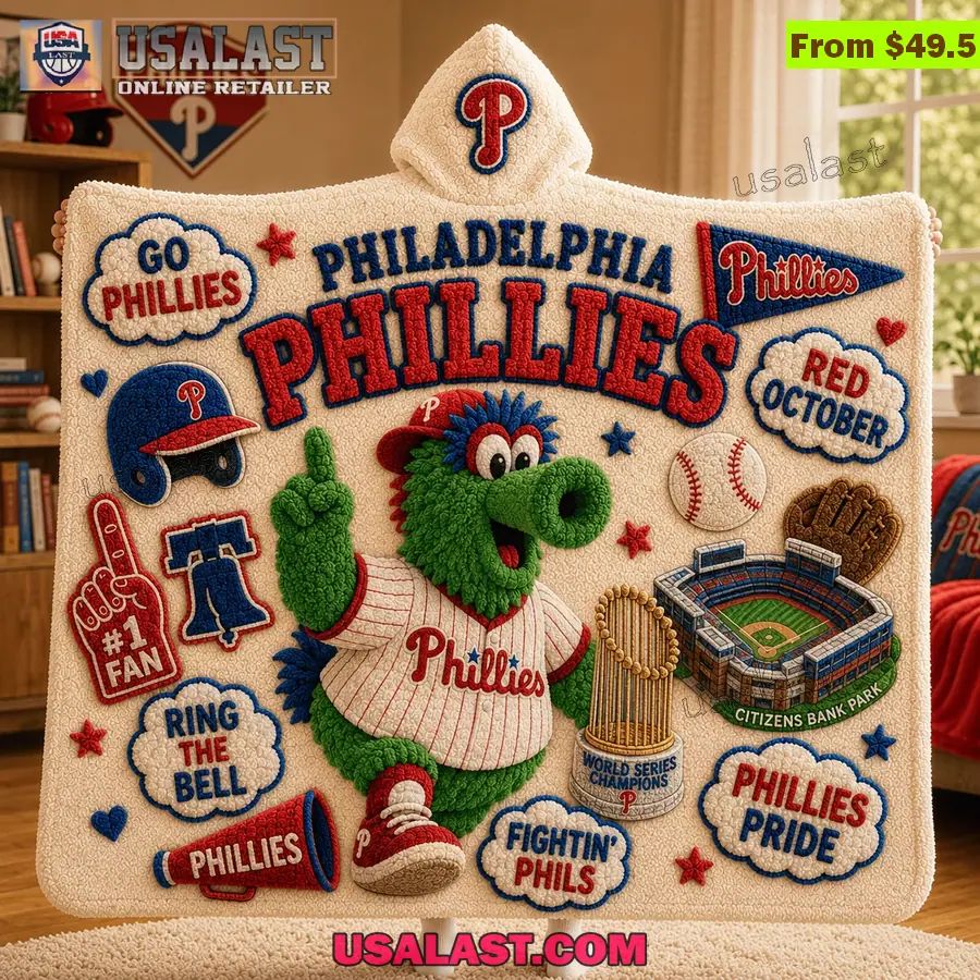 Philadelphia Phillies Limited Edition Hooded Blanket