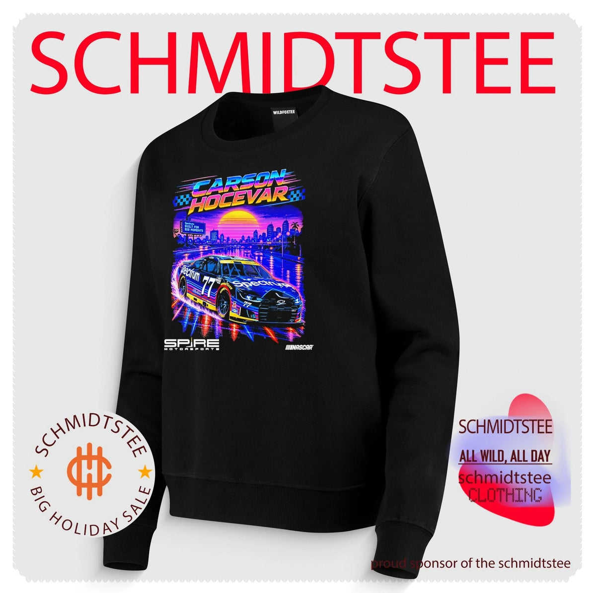 Carson Hocevar Spire Motorsports Spectrum Car graphic shirt