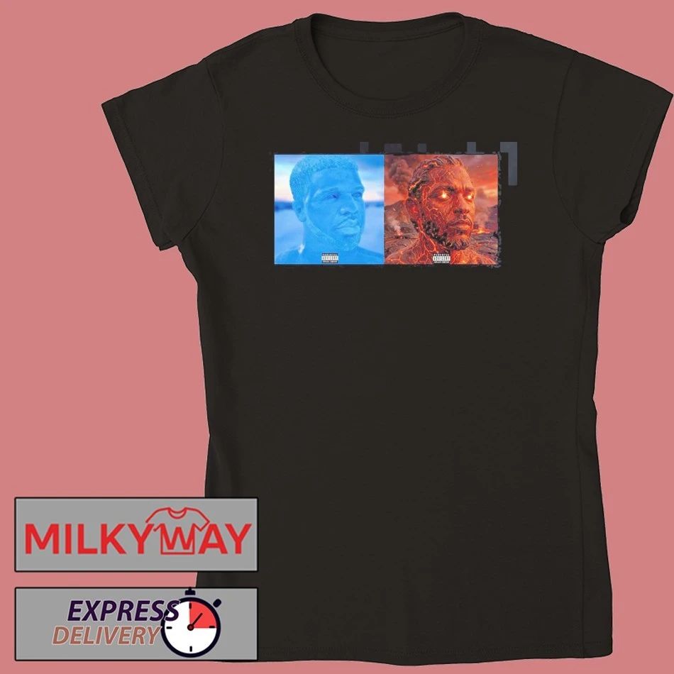 Funny Drake Iceman And Kendrick Lamar Fireman Album Covers T-Shirt