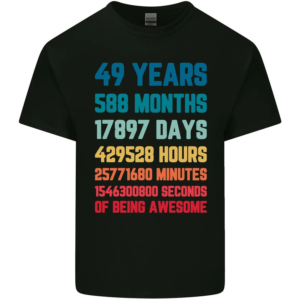49th Birthday 49 Year Old Mens Cotton T-Shirt Tee Top