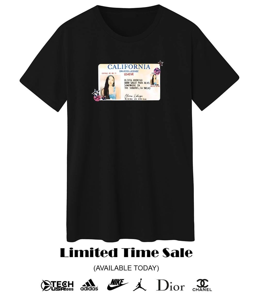 Olivia Rodrigo Drivers License card shirt