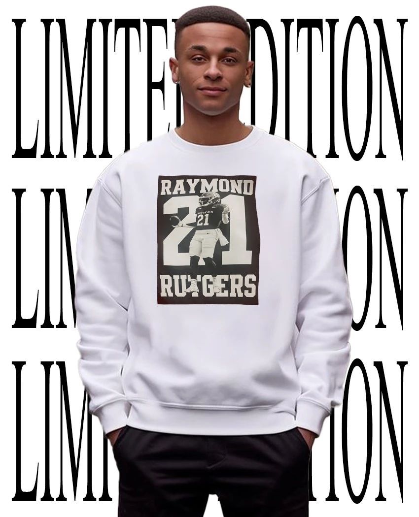 NCAA Isaih Raymond Pacheco 21 Rutgers Football photo t-shirt