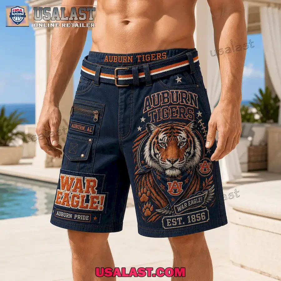 Auburn Tigers War Eagle Men Cargo Short