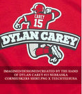 Dylan Carey #15 Nebraska Cornhuskers shirt