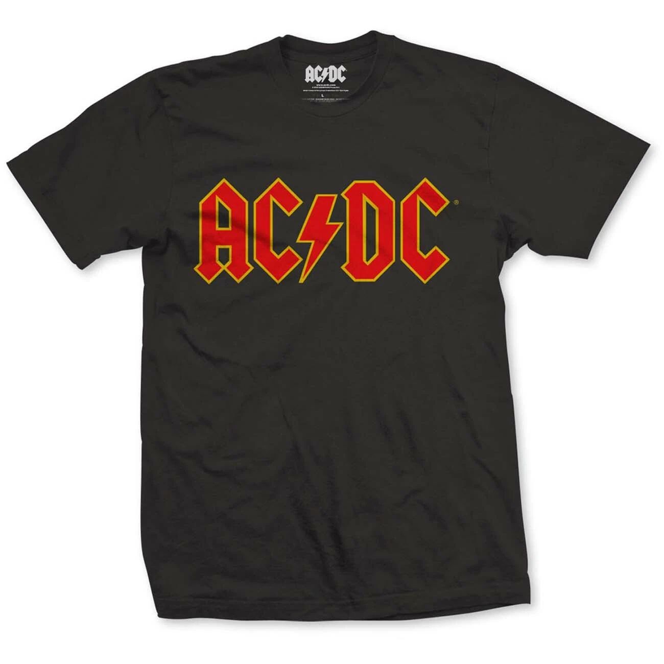 Official AC/DC Red Logo Black T-Shirt
