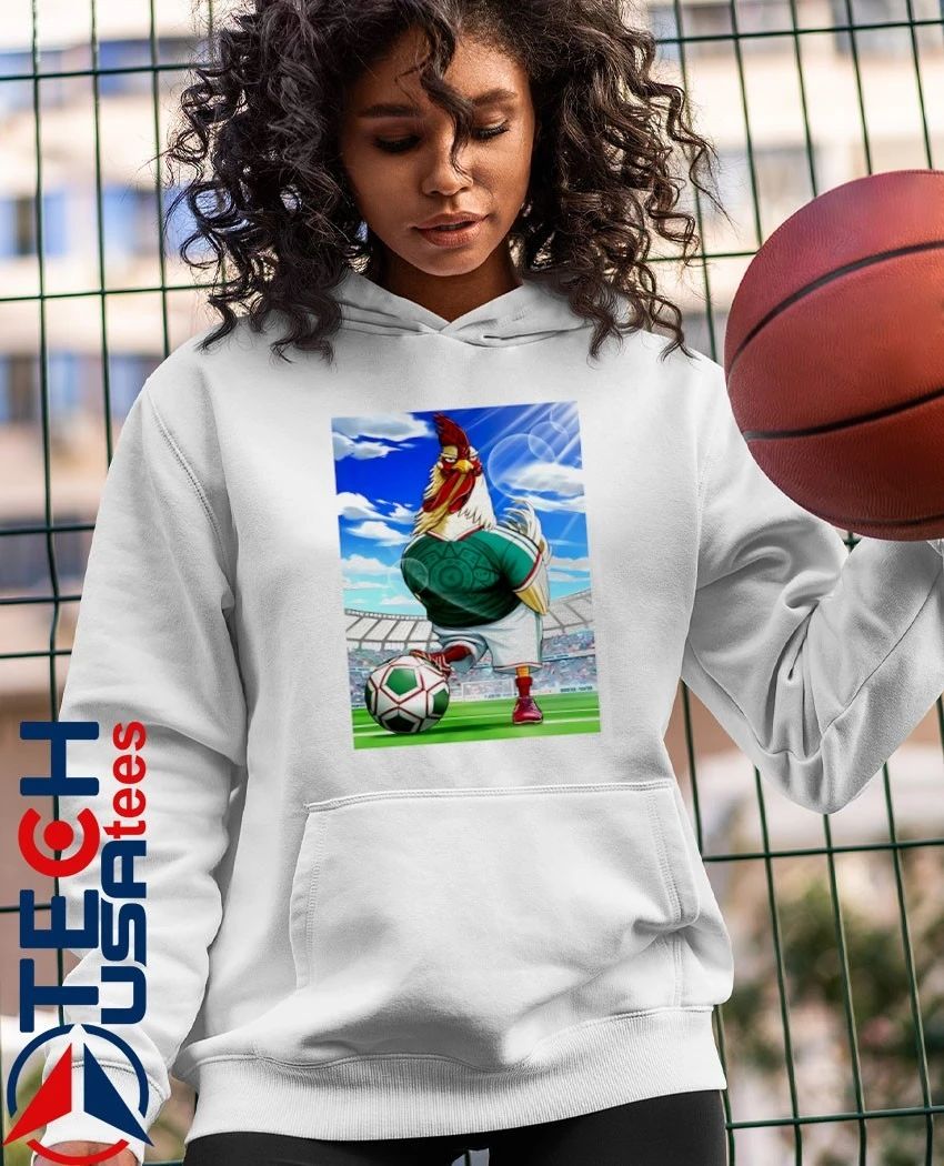 Rooster Fighter Mexican Soccer Athlete Mayan Calendar shirt