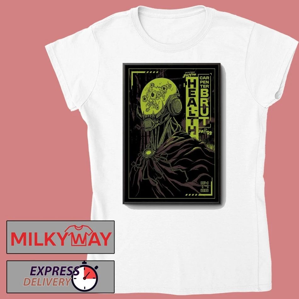 HEALTH and Carpenter Brut House of Blues Boston, MA April 17, 2026 Poster shirt