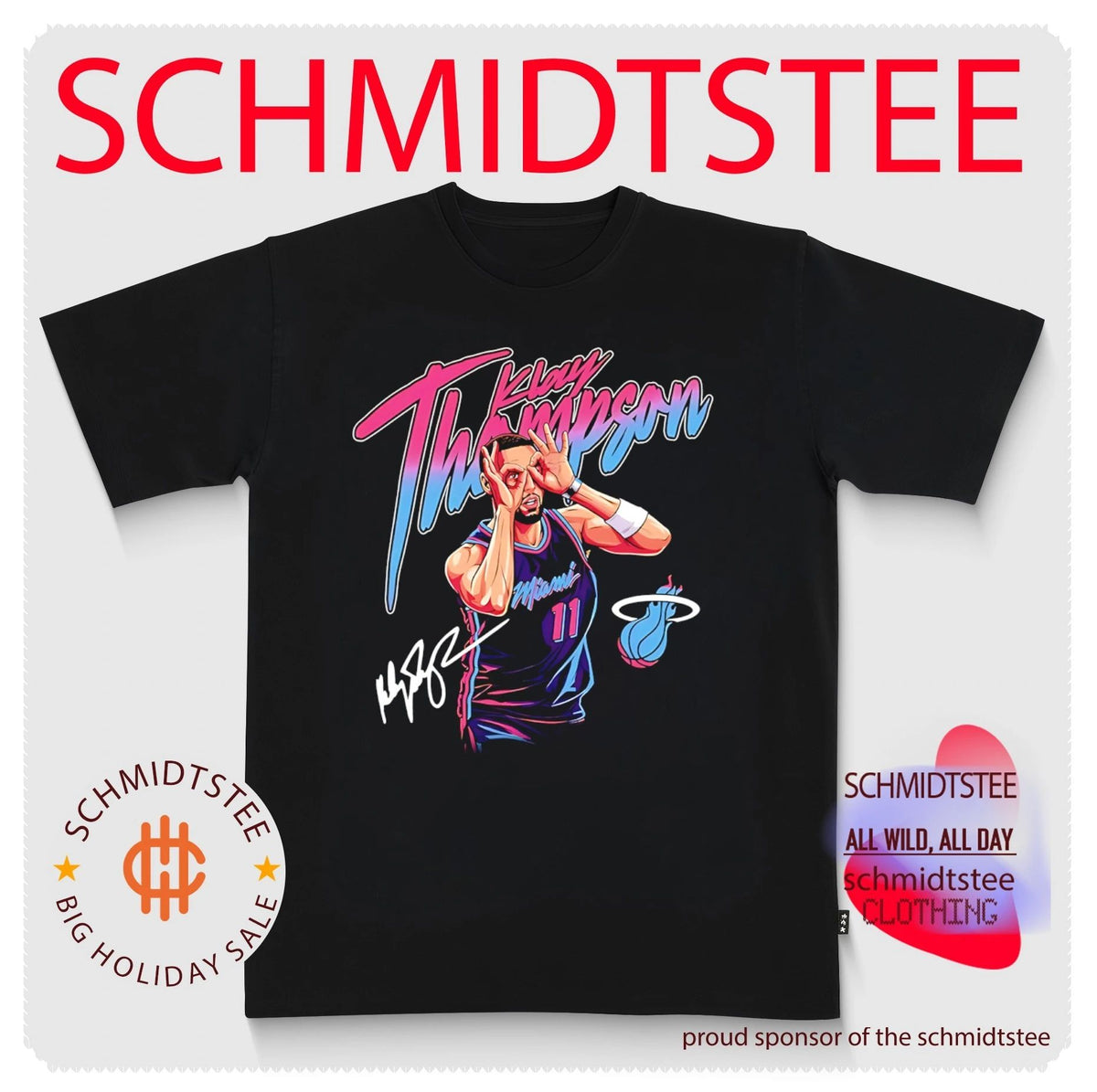 Klay Thompson Miami Heat Three Goggles Signature shirt