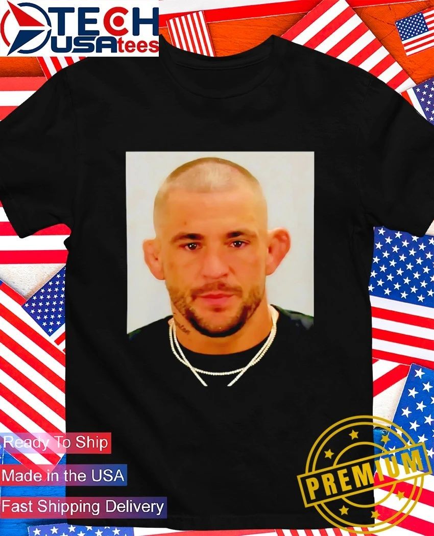 Dustin Poirier mugshot shirt