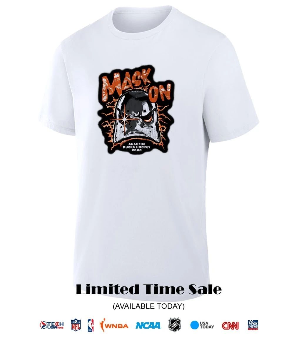 Mask On Anaheim Ducks Hockey shirt