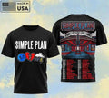 Simple Plan The Bigger Than You Think Tour AOP T-Shirt