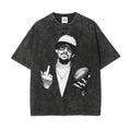 Football Bunny Graphic T-Shirt Oversized Cotton Streetwear Tee
