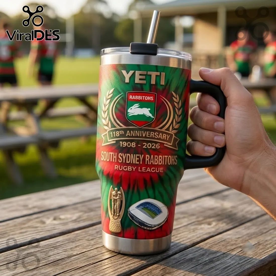 South Sydney Rabbitohs 118th Anniversary 40oz Tumbler