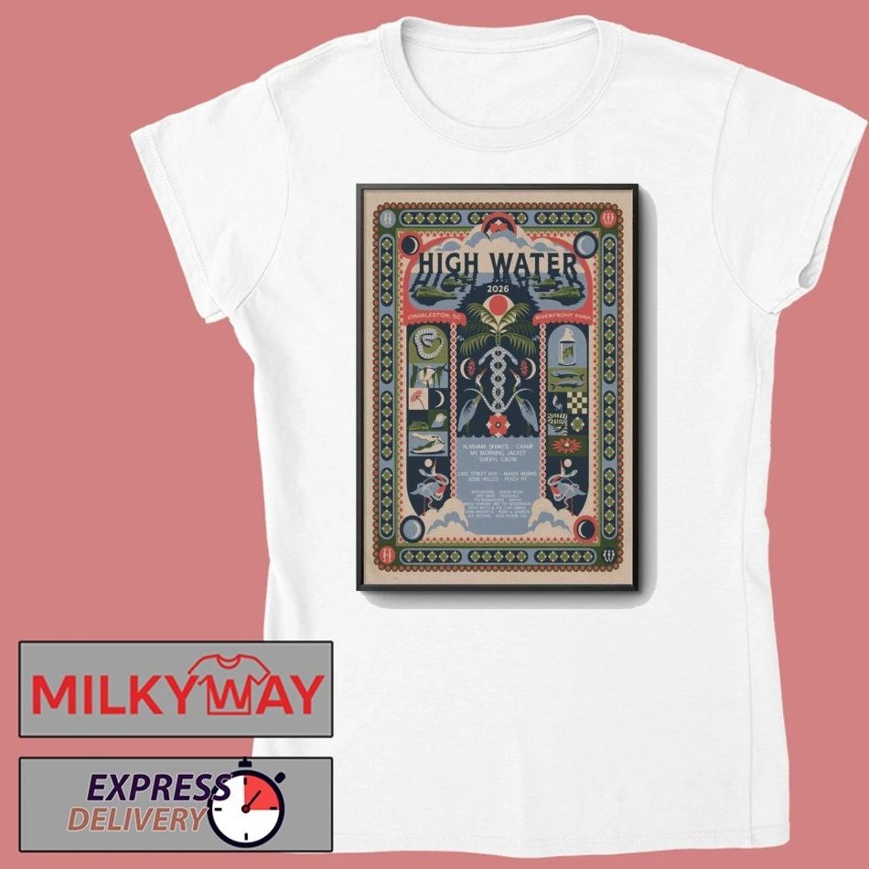 High Water Festival North Charleston SC 4 18-4 19 2026 Poster shirt