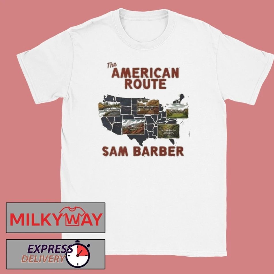 Sam Barber The American Route 2026 Schedule Tour Dates t-Shirt