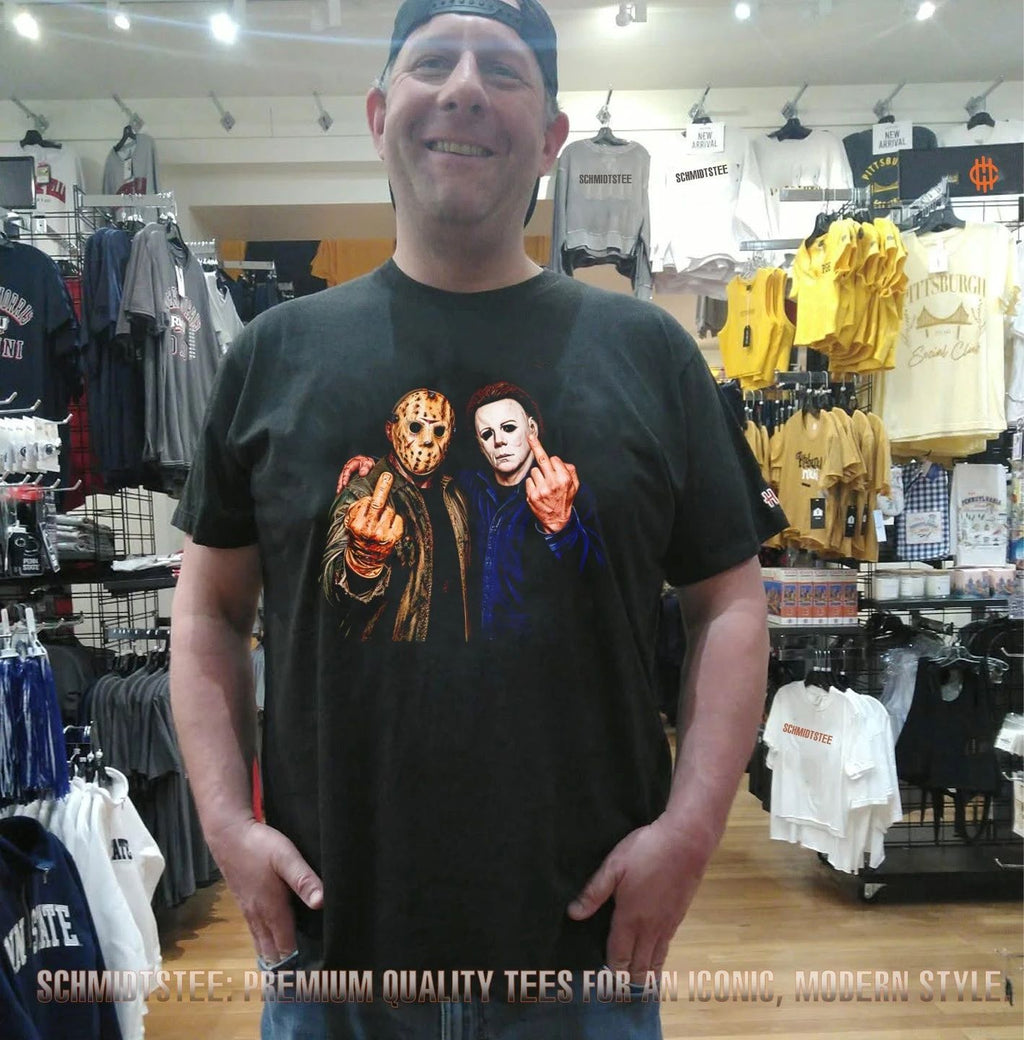 Jason Voorhees Michael Myers Middle Finger Halloween shirt