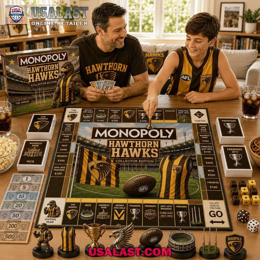 Hawthorn Hawks Collector Edition Monopoly Board Game 2026