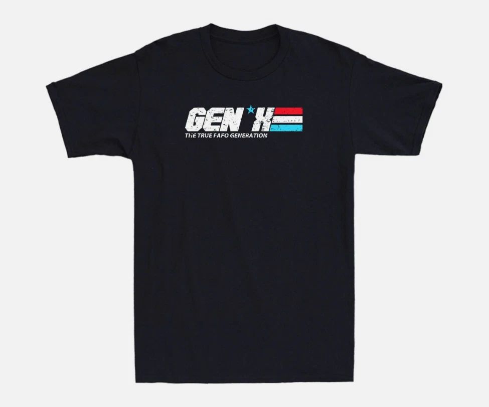 Gen X The FAFO Generation Retro Quote Vintage Men’s T-Shirt Full Size S-5XL