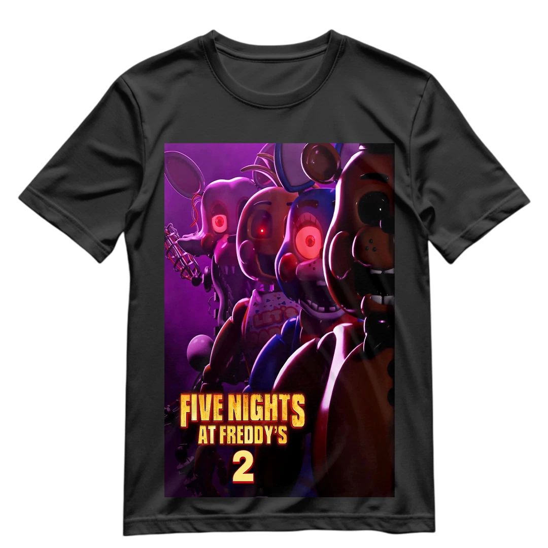 Five Nights At Freddys 2 T Shirt FNAF 2 Movie Shirt Graphic Tee S-XXXL Shirt V2